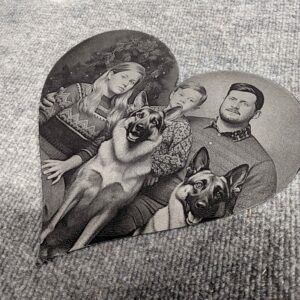 Custom Heart Photo Engraving