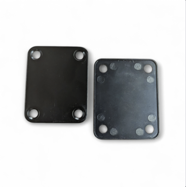 laser engraved guitar neck plate and backing plate