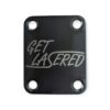 custom laser engraved guitar neck plate strat style