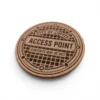 City of Coffee Manhole Cover | 4pk Cork Coasters | GL Original Designs
