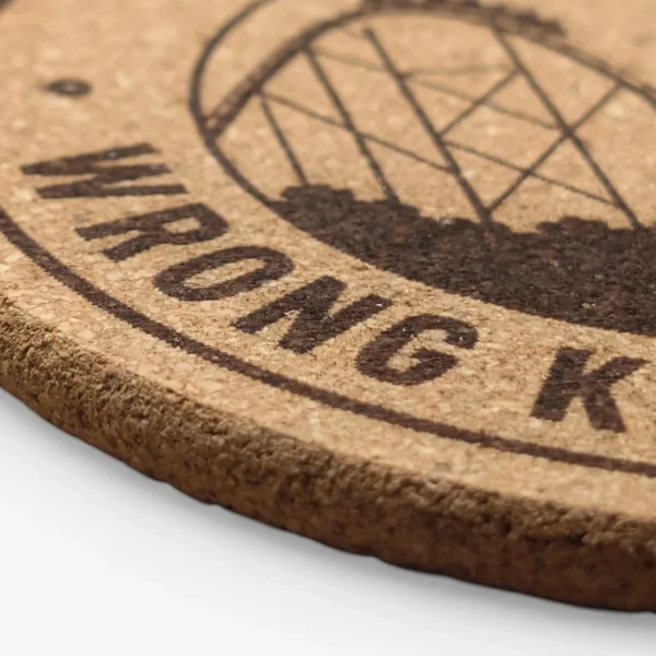 Wrong Kind of Coaster | 4pk Cork Coasters | GL Original Designs